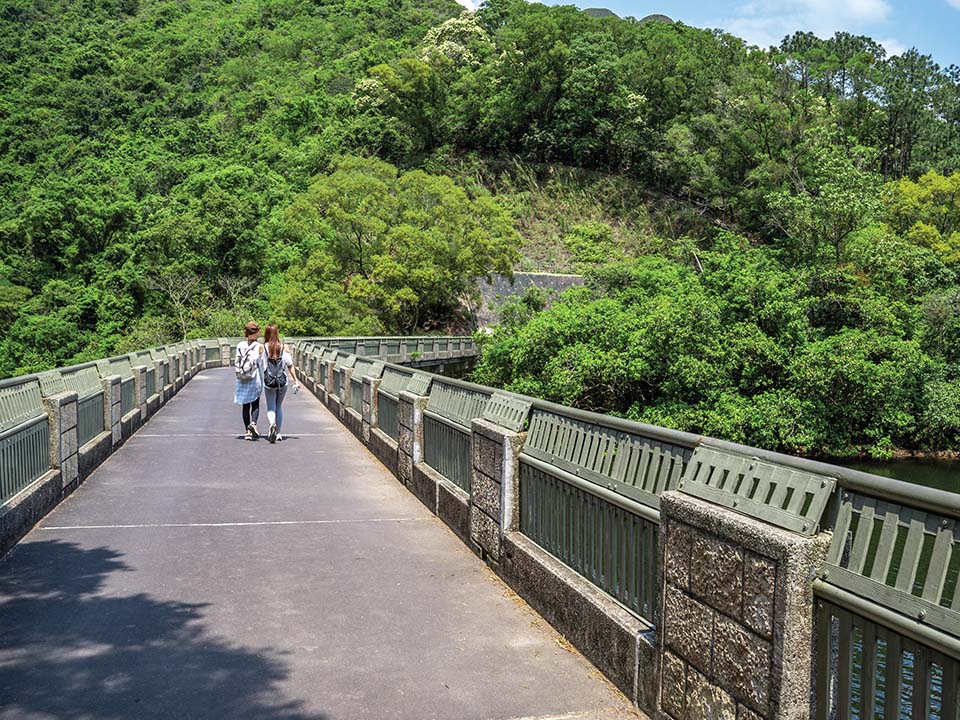 Hiking at Hok Tau Reservoir