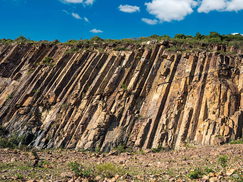 Hexagonal Rock Columns